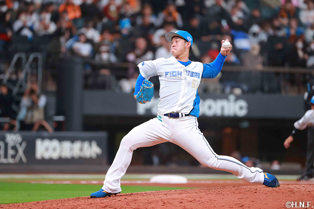 8回、四番手の北浦投手