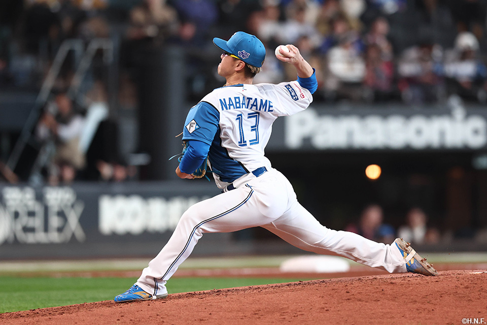 4回、二番手の生田目投手