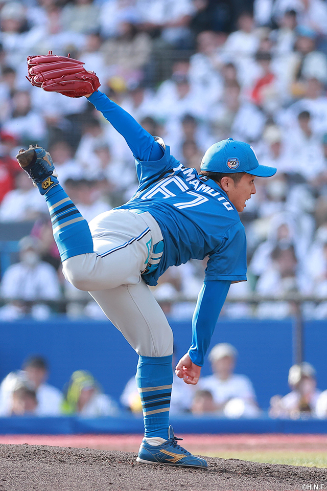 7回、二番手の山本拓投手