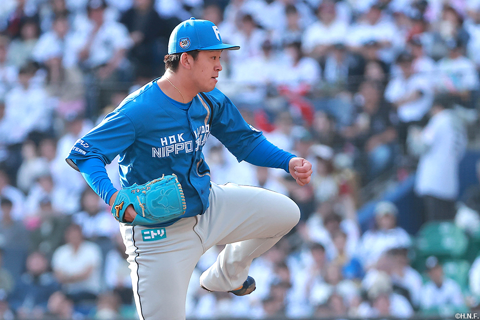 8回、三番手の北浦投手