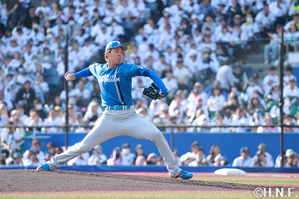 5回、二番手の杉浦投手