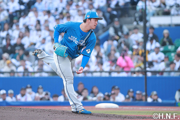 8回、五番手の北浦投手