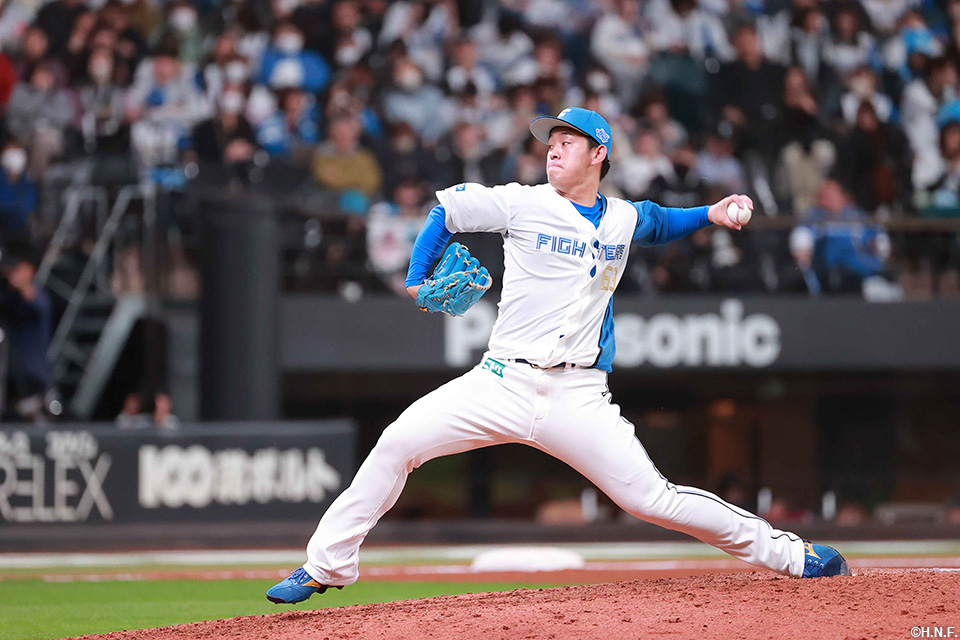 8回、三番手の北浦投手