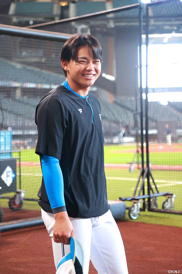 試合前の田宮選手