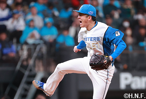 4回表を抑えた北山投手