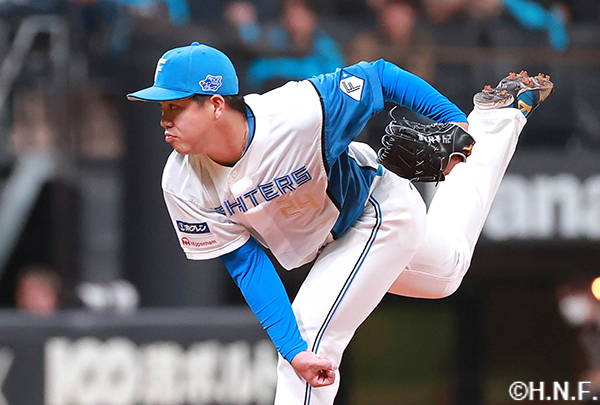 8回、三番手の金村投手