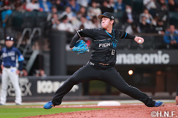 12回、五番手の北浦投手