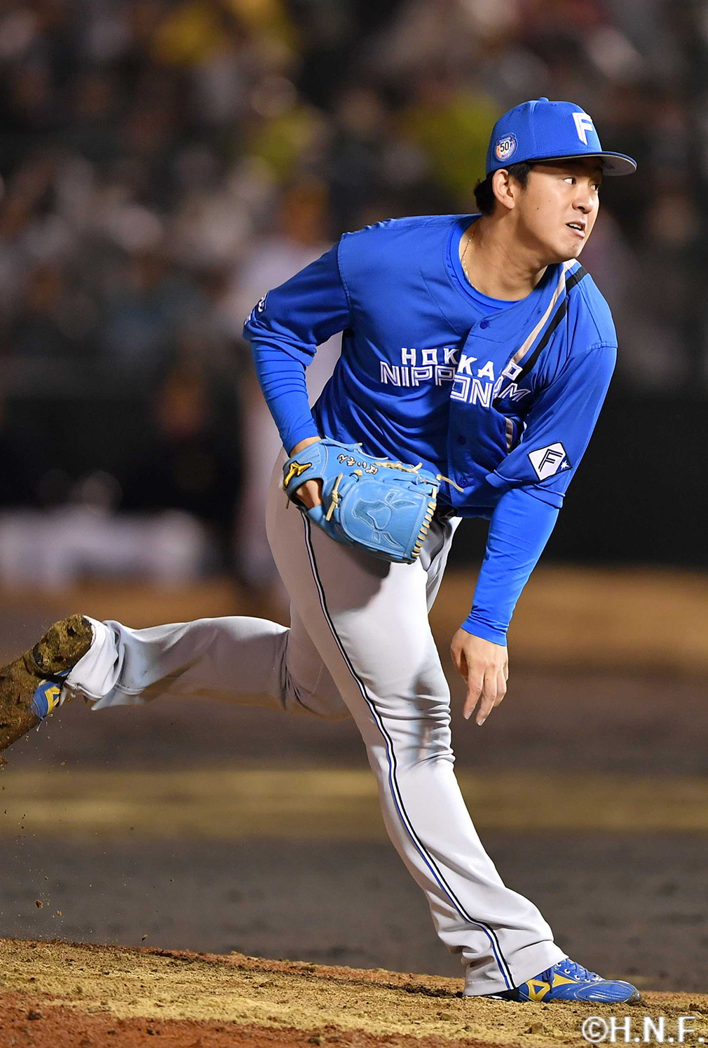 6回、二番手の北浦投手