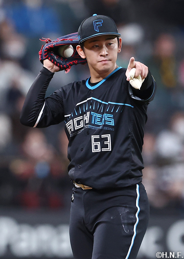 9回、五番手の北浦投手