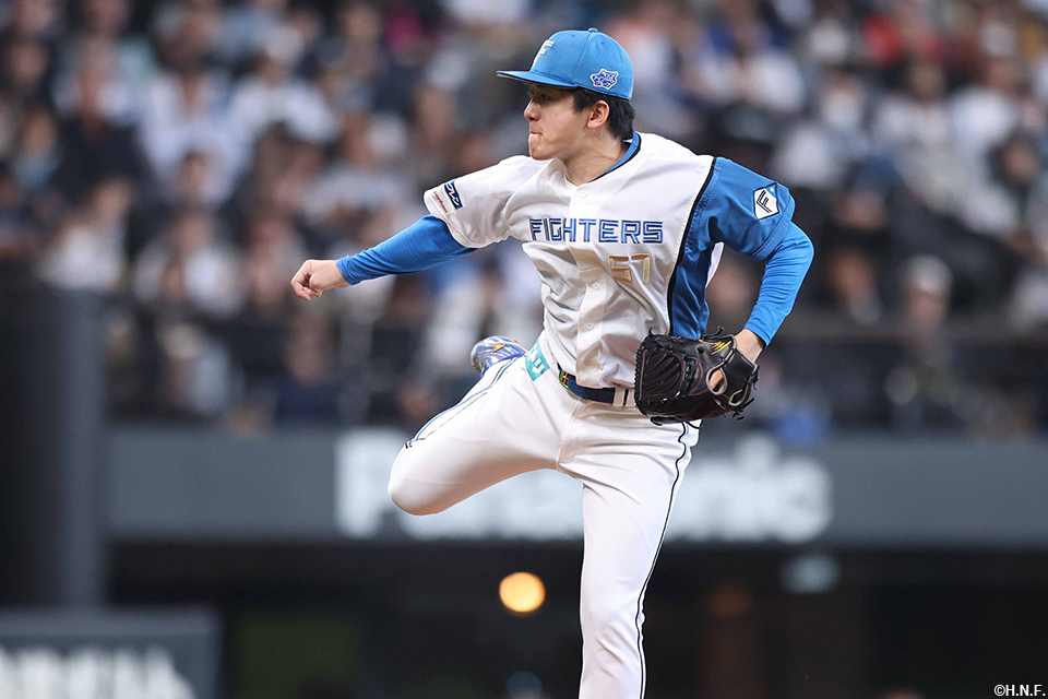 6回表、ピンチを抑えた北山投手01