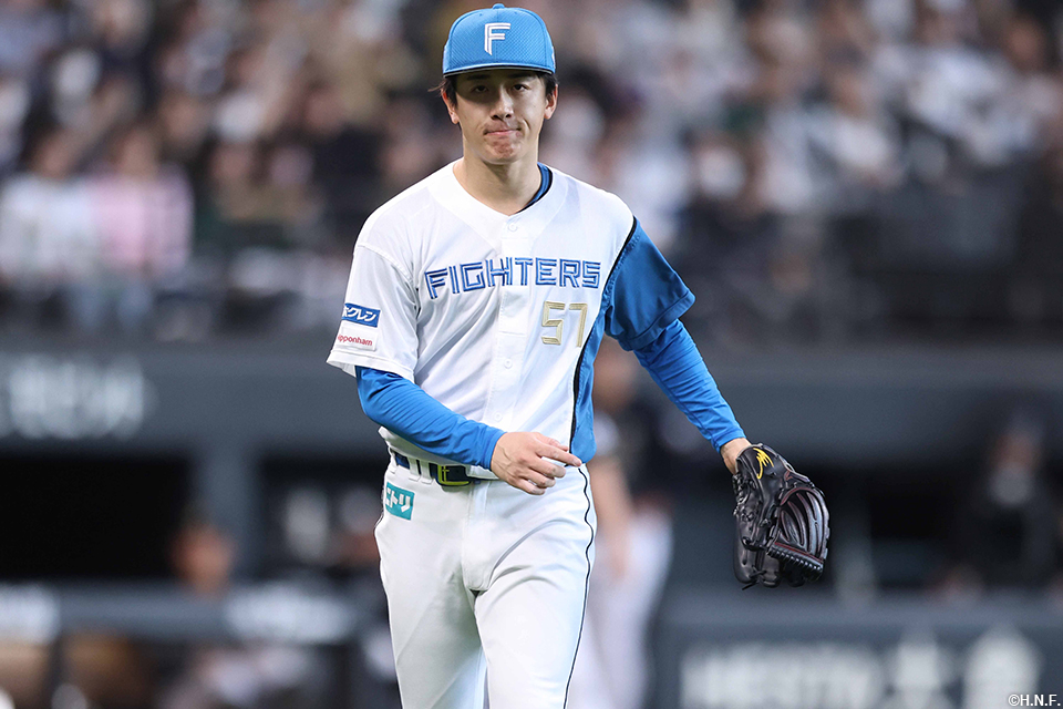 6回表、ピンチを抑えた北山投手02