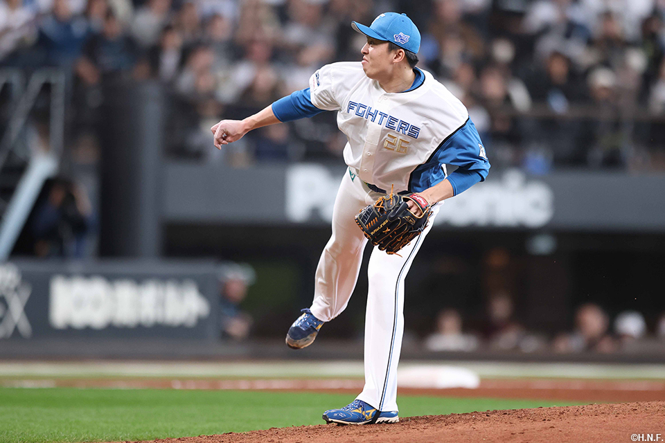 9回、三番手の田中正投手