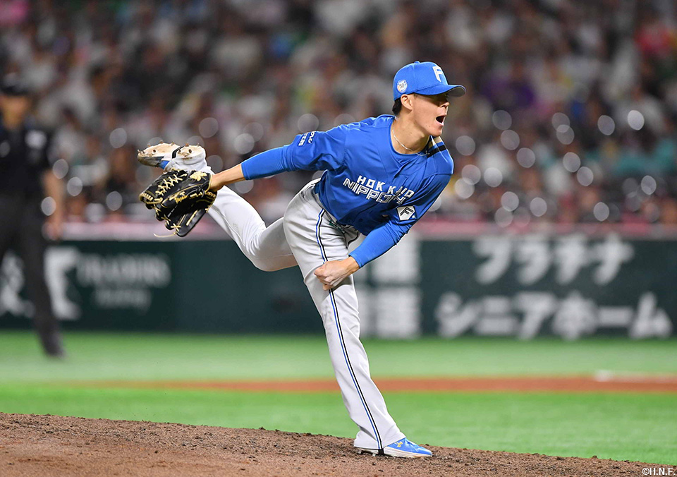 6回、三番手の矢澤投手