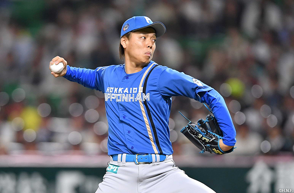 9回、三番手の杉浦投手