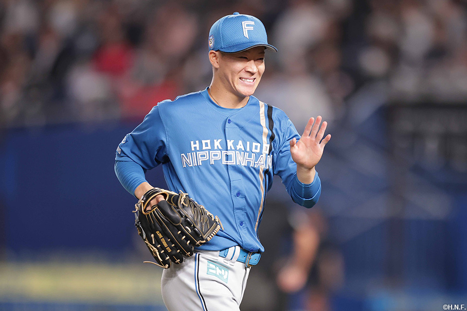 6回裏のピンチを抑えた矢澤投手