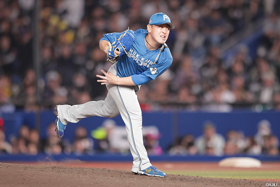 8回、四番手の河野投手