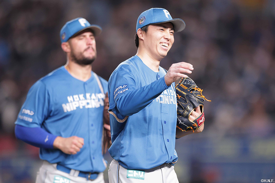 9回裏のピンチを抑えた田中正投手