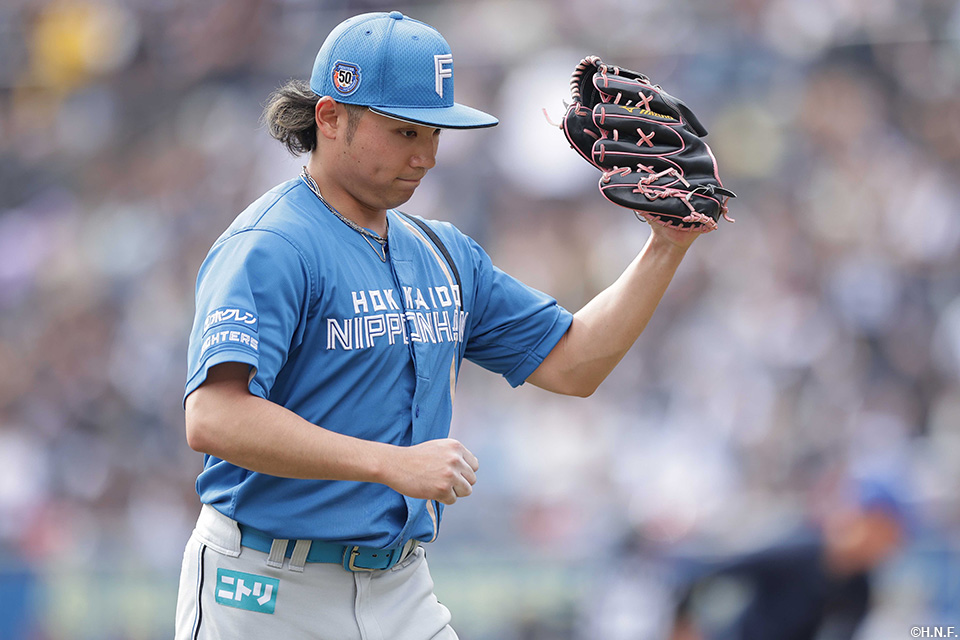 5回裏のピンチを抑えた伊藤投手