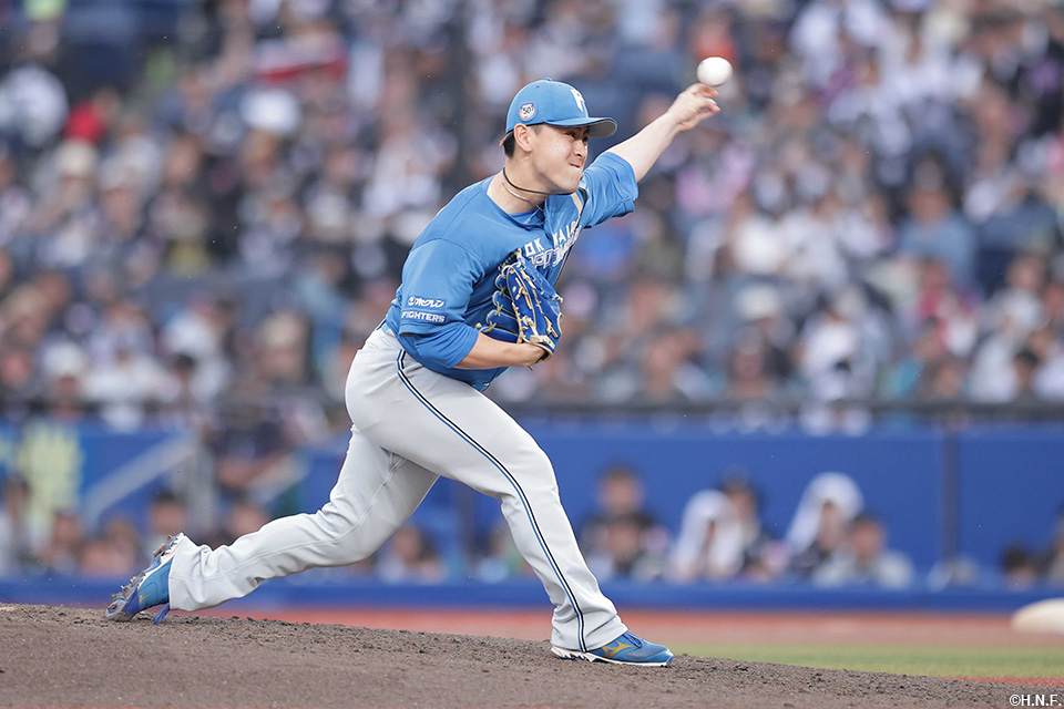 8回、二番手の河野投手