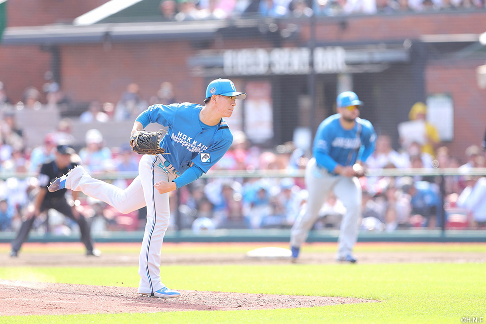 6回、三番手の矢澤投手