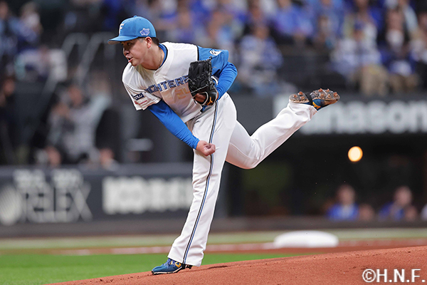 先発の金村投手