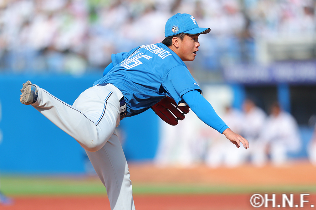 7回、二番手の畔柳投手