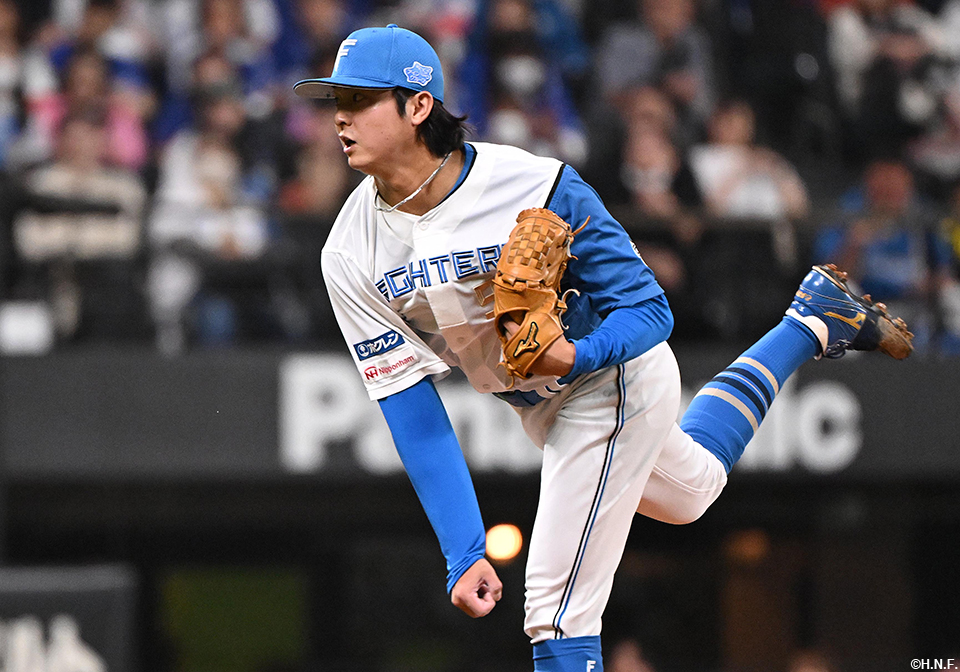 5回、二番手の田中瑛投手