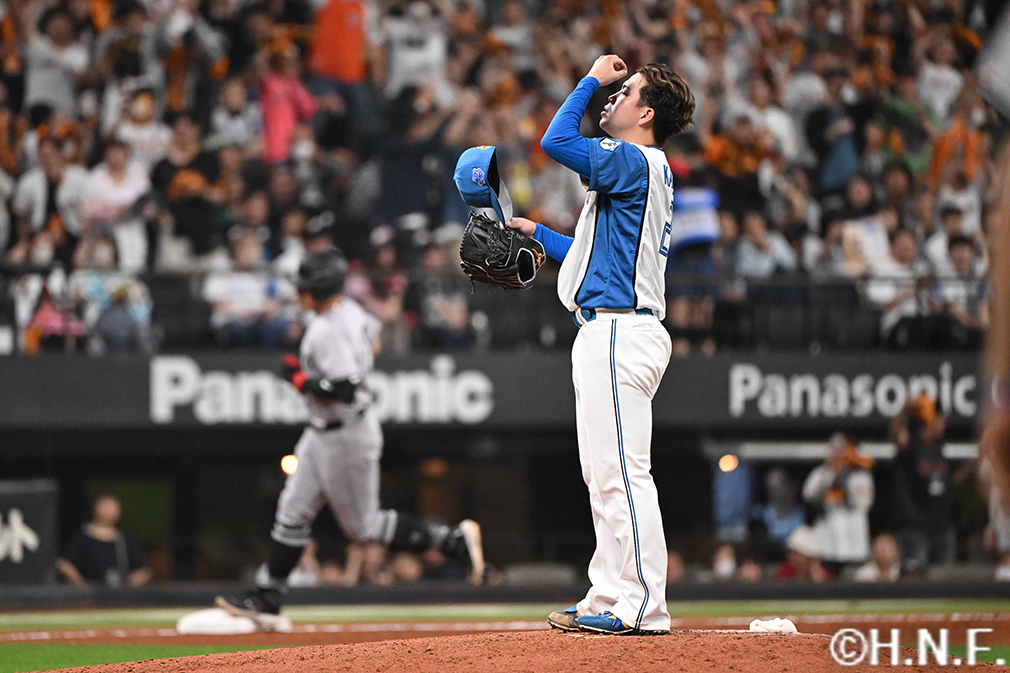 9回表、被弾した金村投手