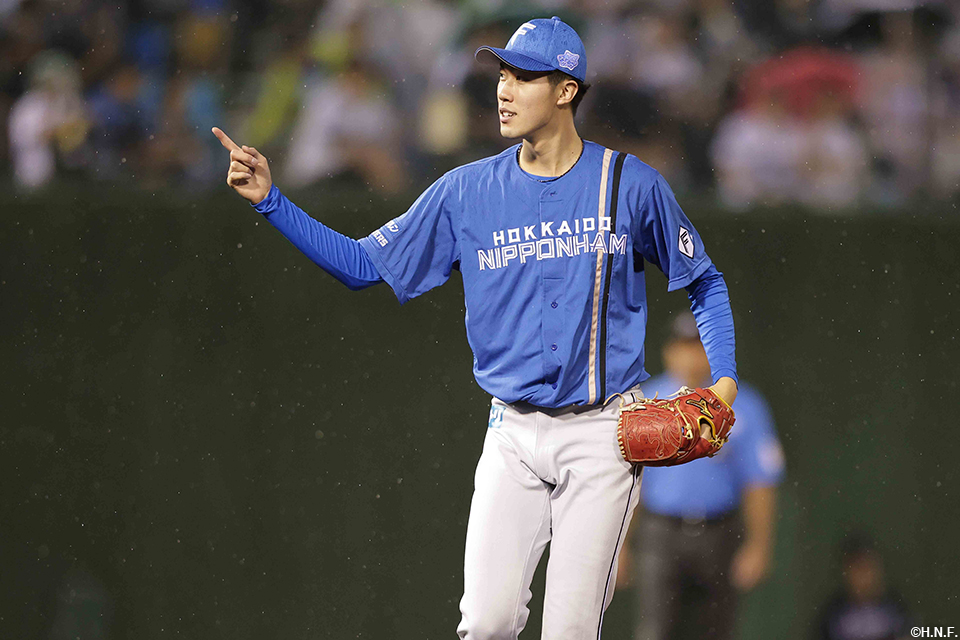 3回を抑えた福島投手