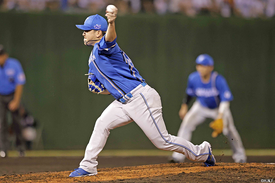 7回、二番手の河野投手