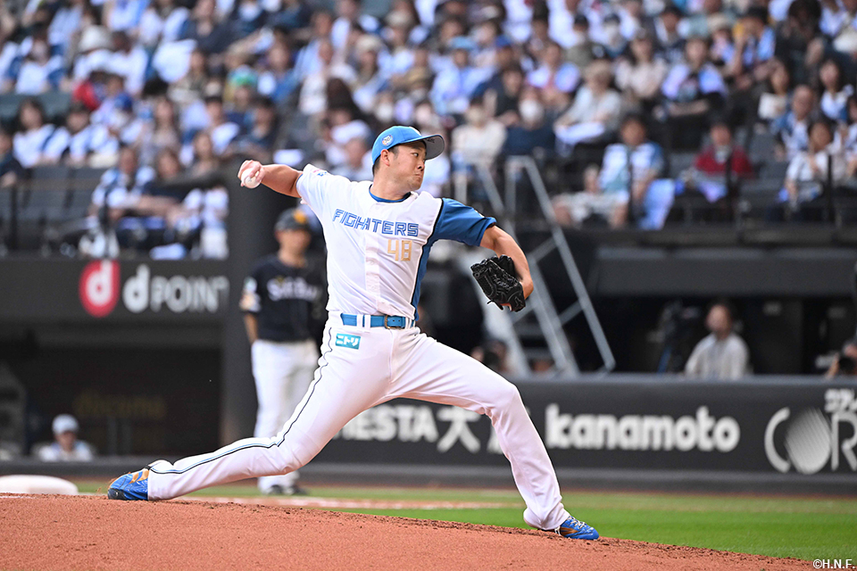 7回、二番手の齋藤友投手