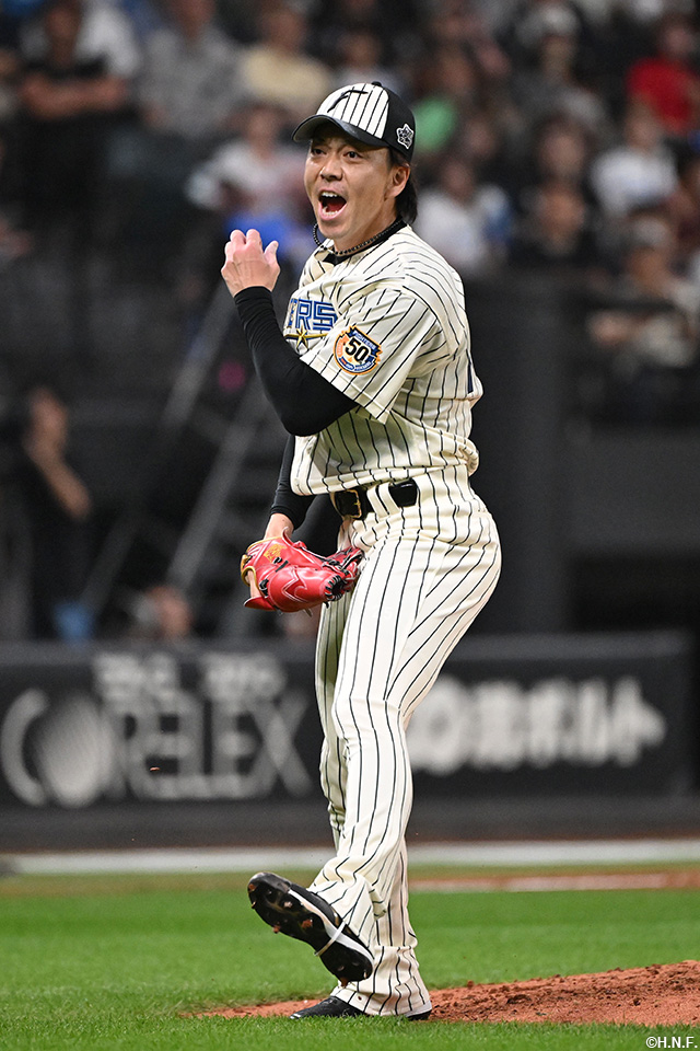 7回、二番手の宮西投手