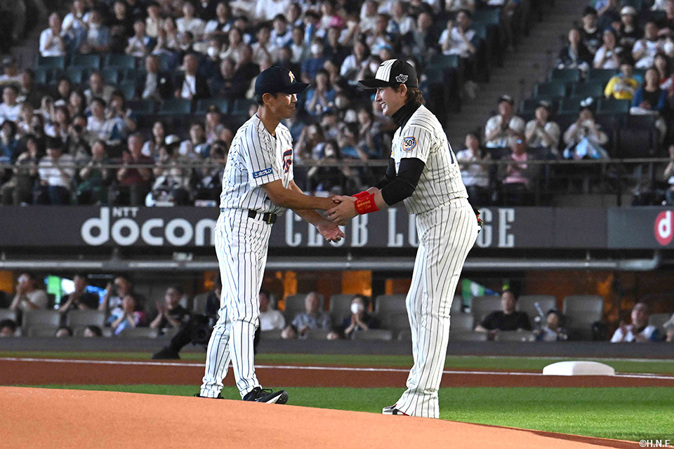 田中幸雄氏と新庄監督