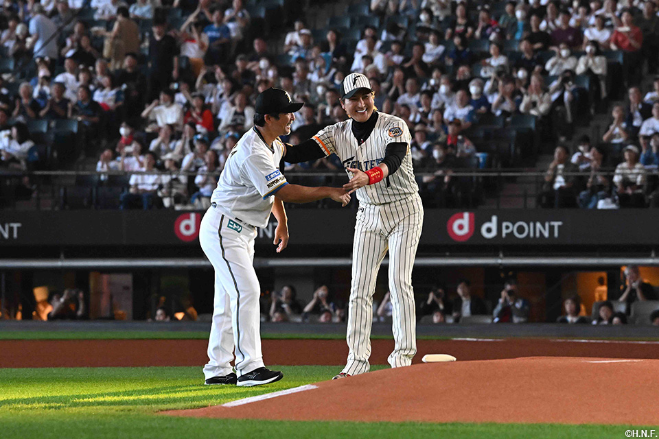 小笠原道大氏と新庄監督02