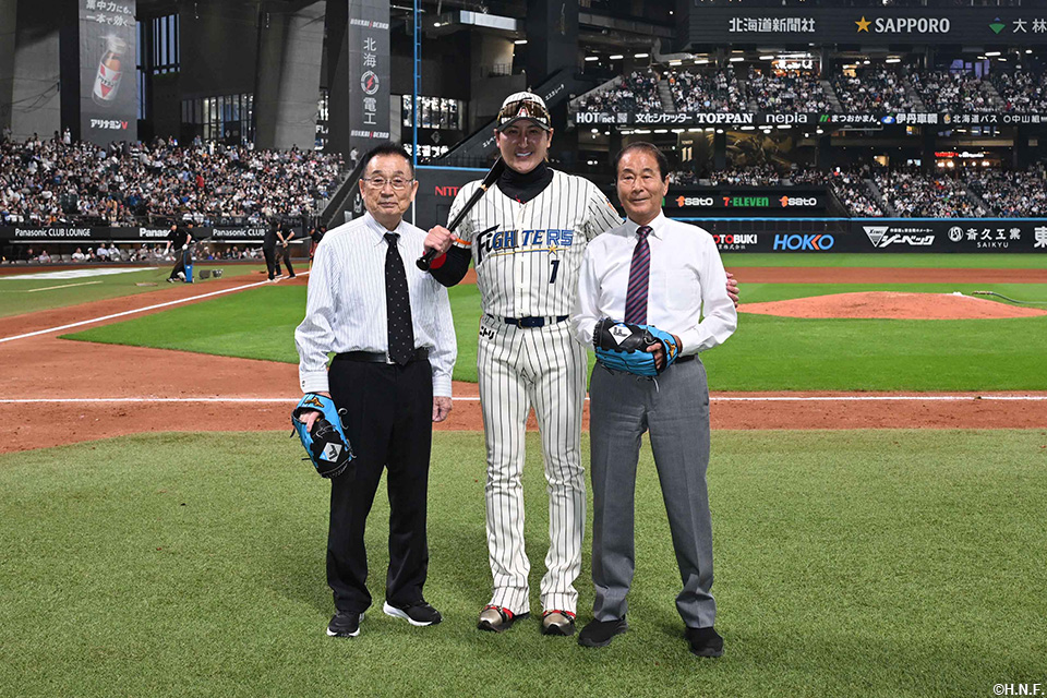 高田繁氏、三沢今朝治氏と新庄監督01