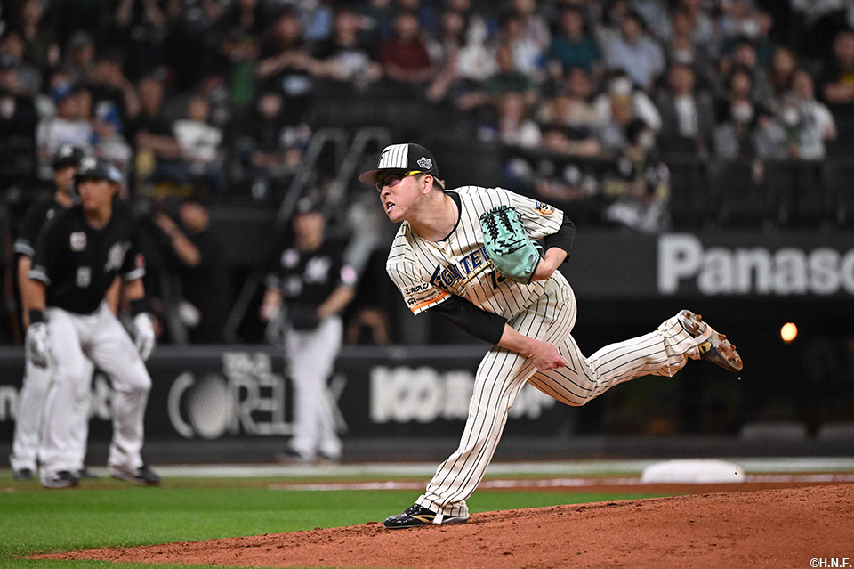 6回、二番手の生田目投手