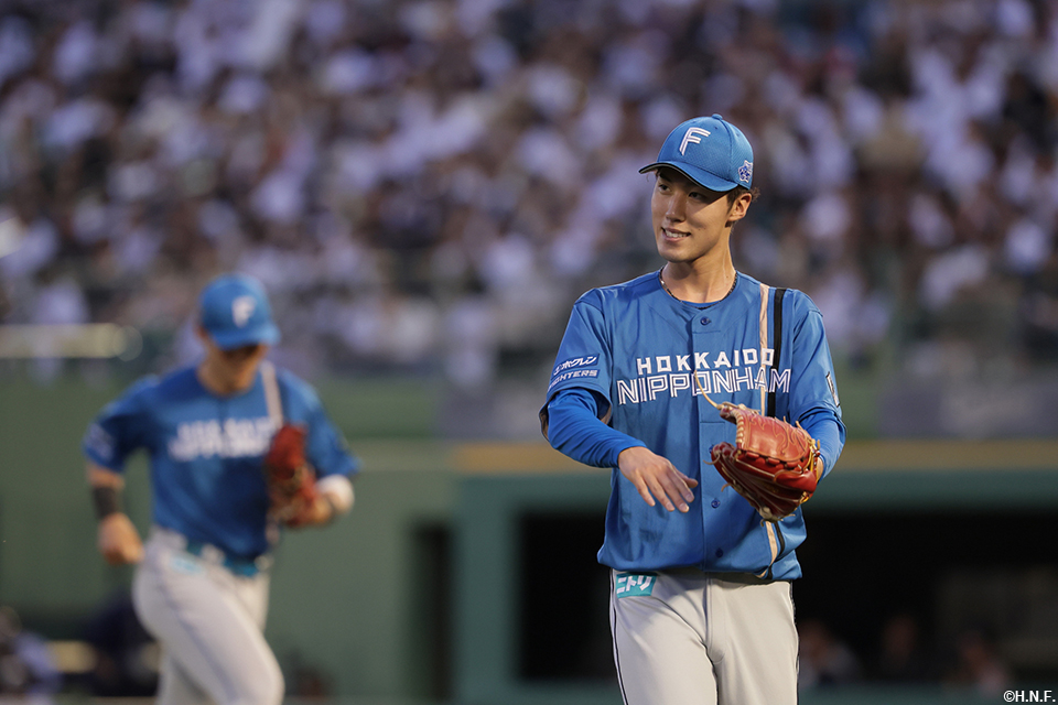 4回裏を無失点に抑えた福島投手