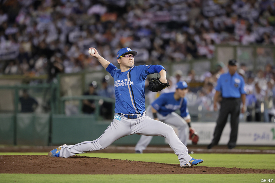 5回、二番手の生田目投手