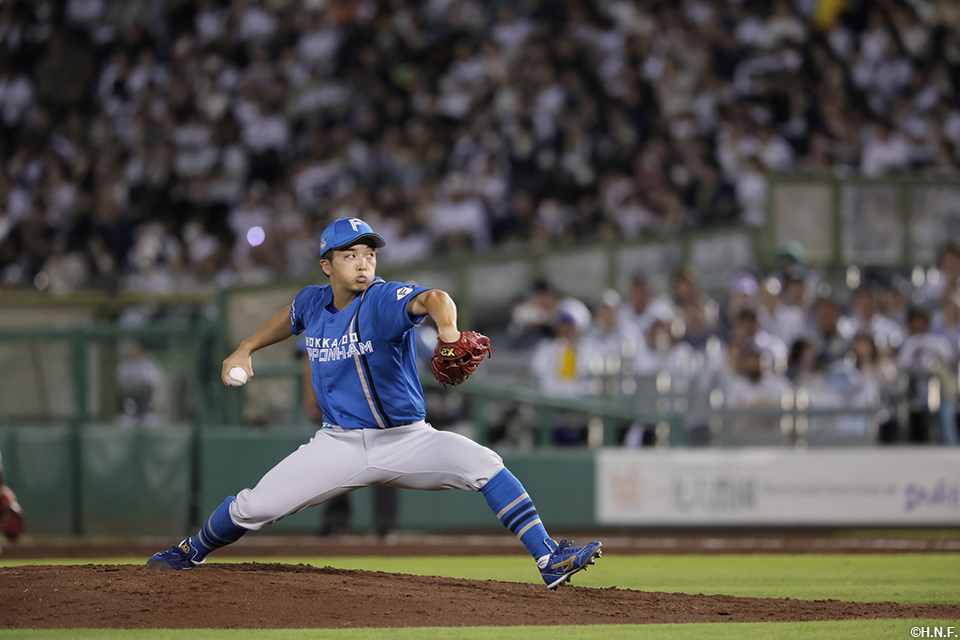 6回、二番手の山本拓投手