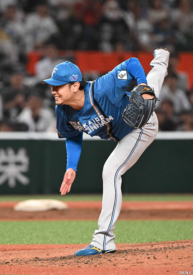 7回、二番手の池田投手