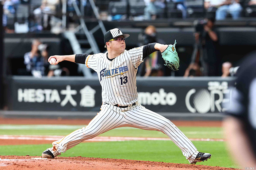 6回、二番手の生田目投手