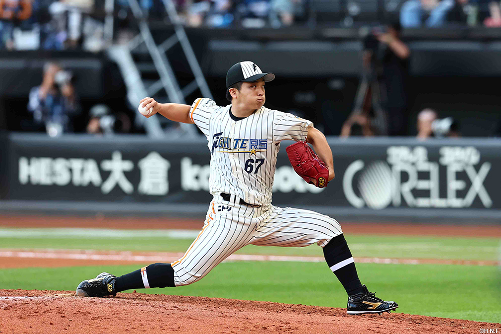 8回、四番手の山本拓投手