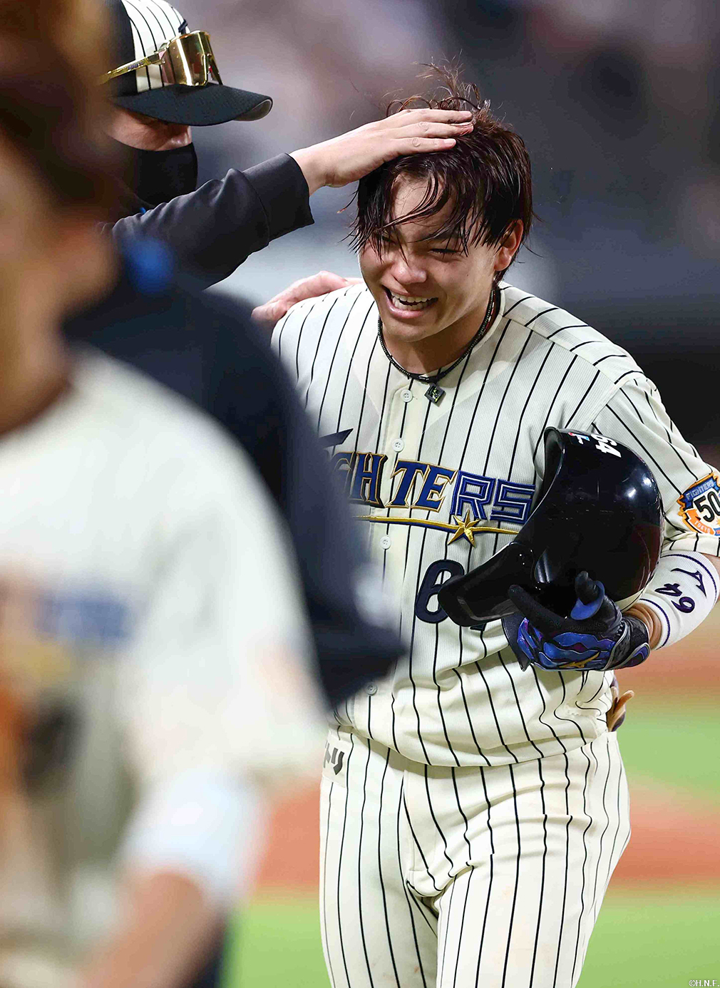 10回裏、サヨナラ適時二塁打を放った田宮選手04