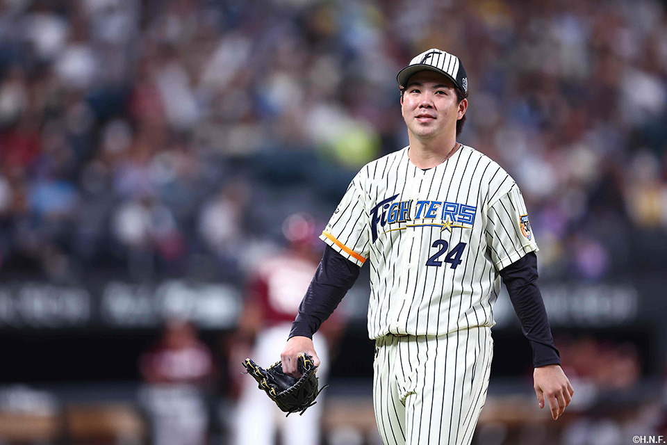 6回表を抑えた金村投手