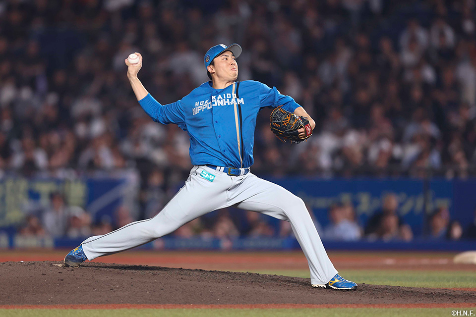 9回、三番手の田中正投手