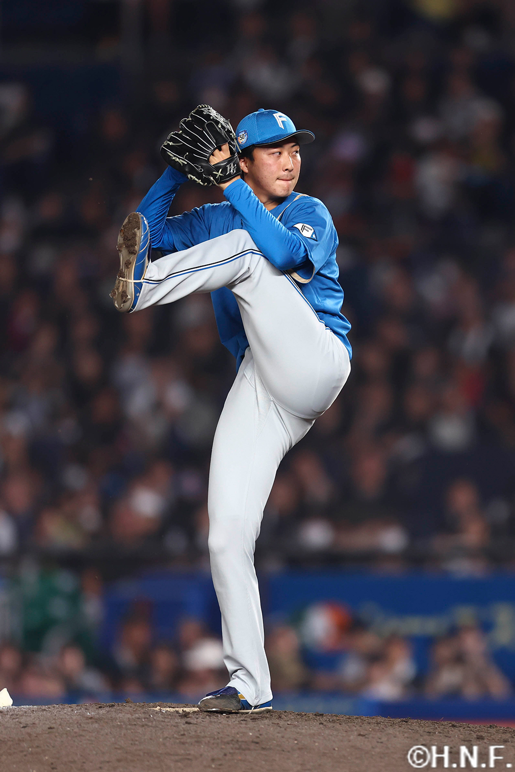 7回、二番手の柳川投手"