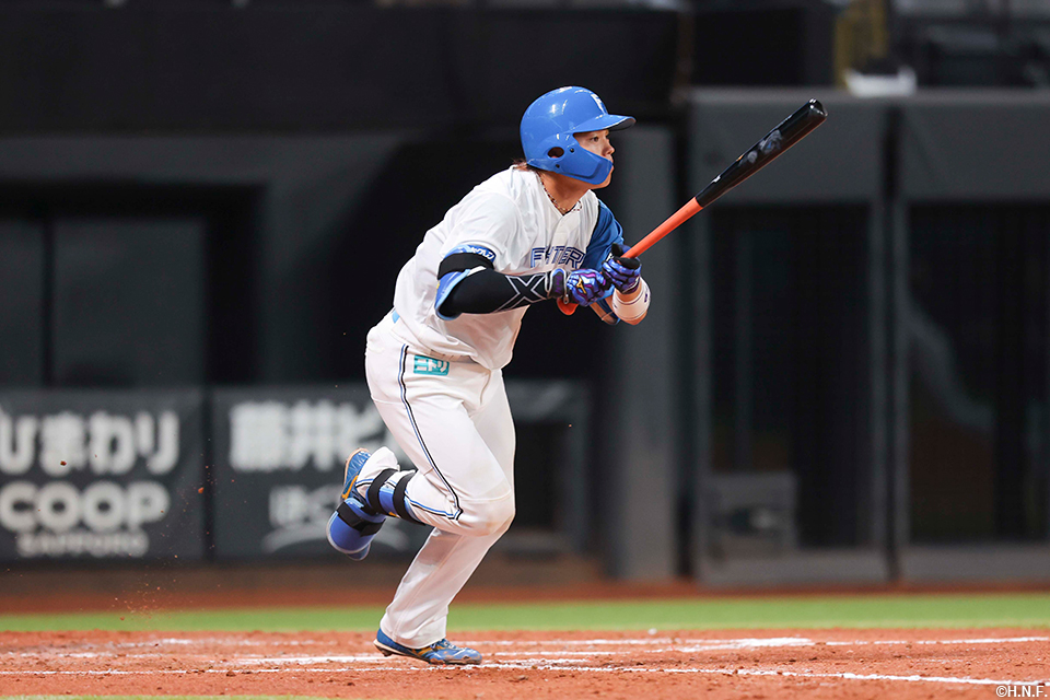 5回裏、先制点をあげる田宮選手