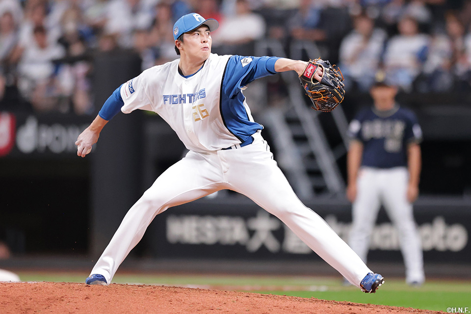 9回、四番手の田中正投手