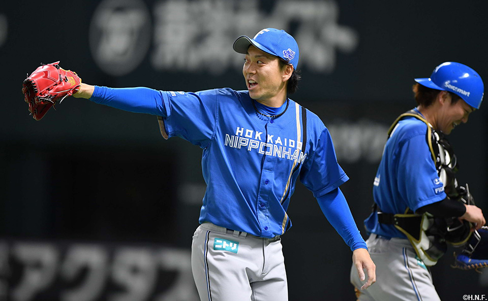 6回裏を無失点に抑えた宮西投手