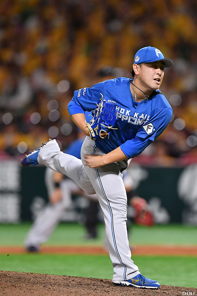 8回、五番手の河野投手